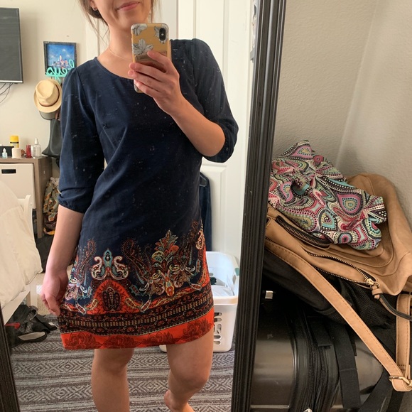 Paisley blue dress - Picture 2 of 2